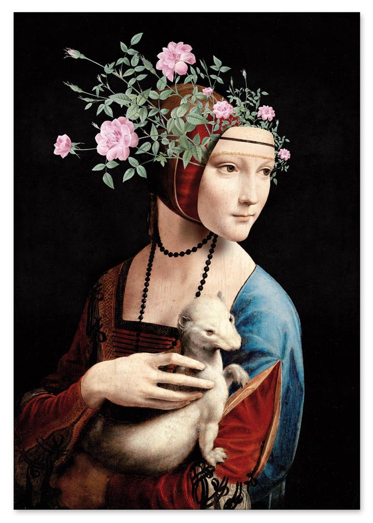 Poster Lady with an Ermine by Da Vinci