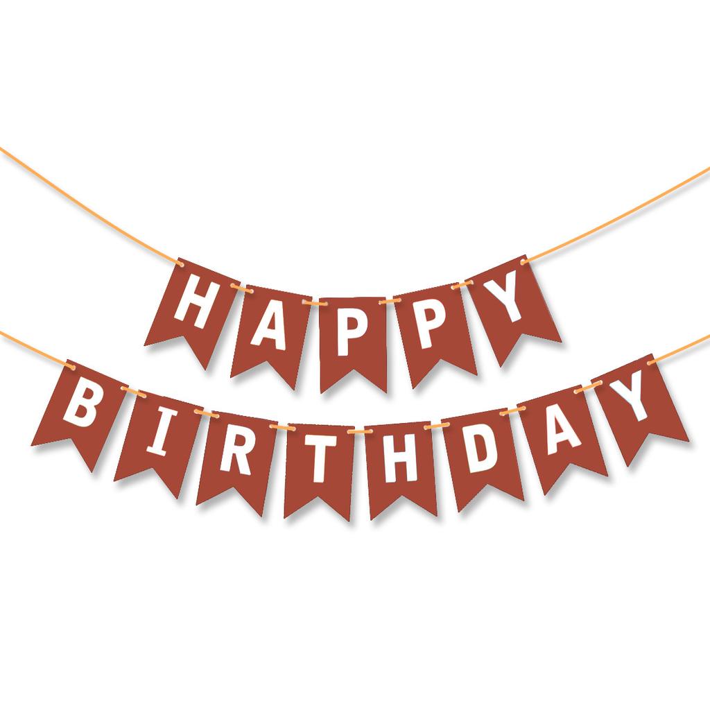 Birthday Party Decoration Small Sapphire Blue Flag Children'S Birthday Party Venue Layout Banner Customization