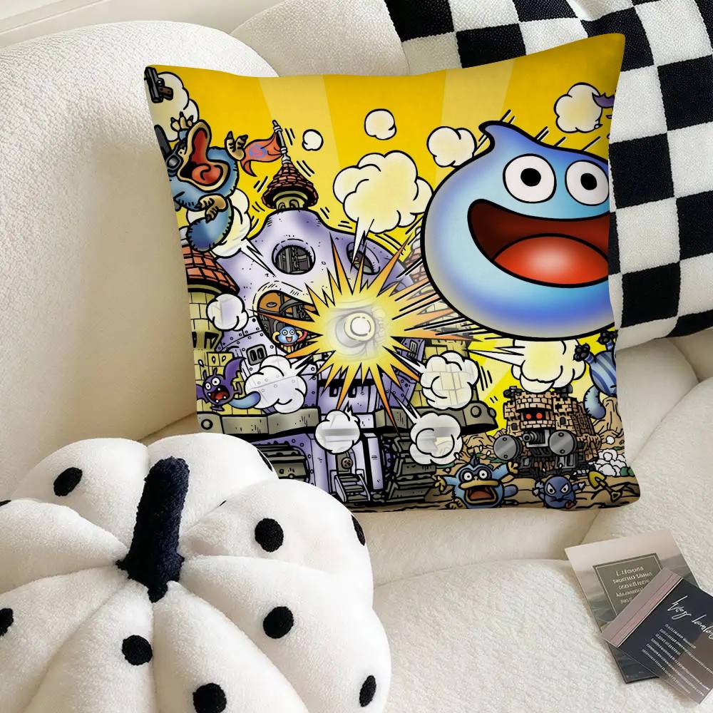 Игра Dragon Quest Ракета Слайм Наволочка Модная Квадратная Наволочка Спальня Диван Комната Ins Декор Отдых