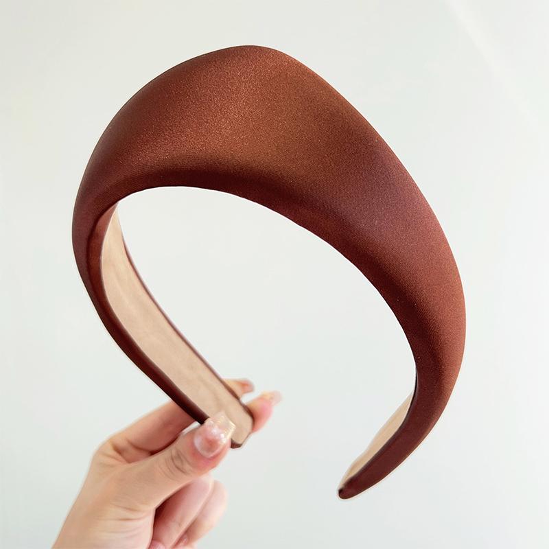 Simple Triangular Solid Color Headband Anti Slip Adult Wide Edge Headband For Girls Retro 2025 Hair Accessories Gift