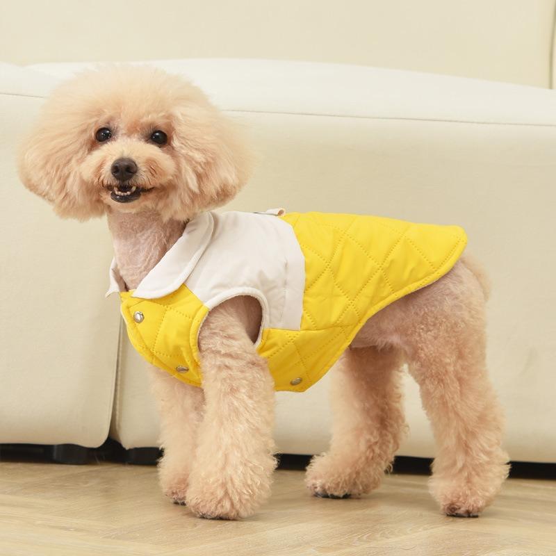 2025New Pet Dog Coat Vest Puppy Shirt Warm Cotton Jacket Autumn Winter Clothing For Dogs Cats Clothes