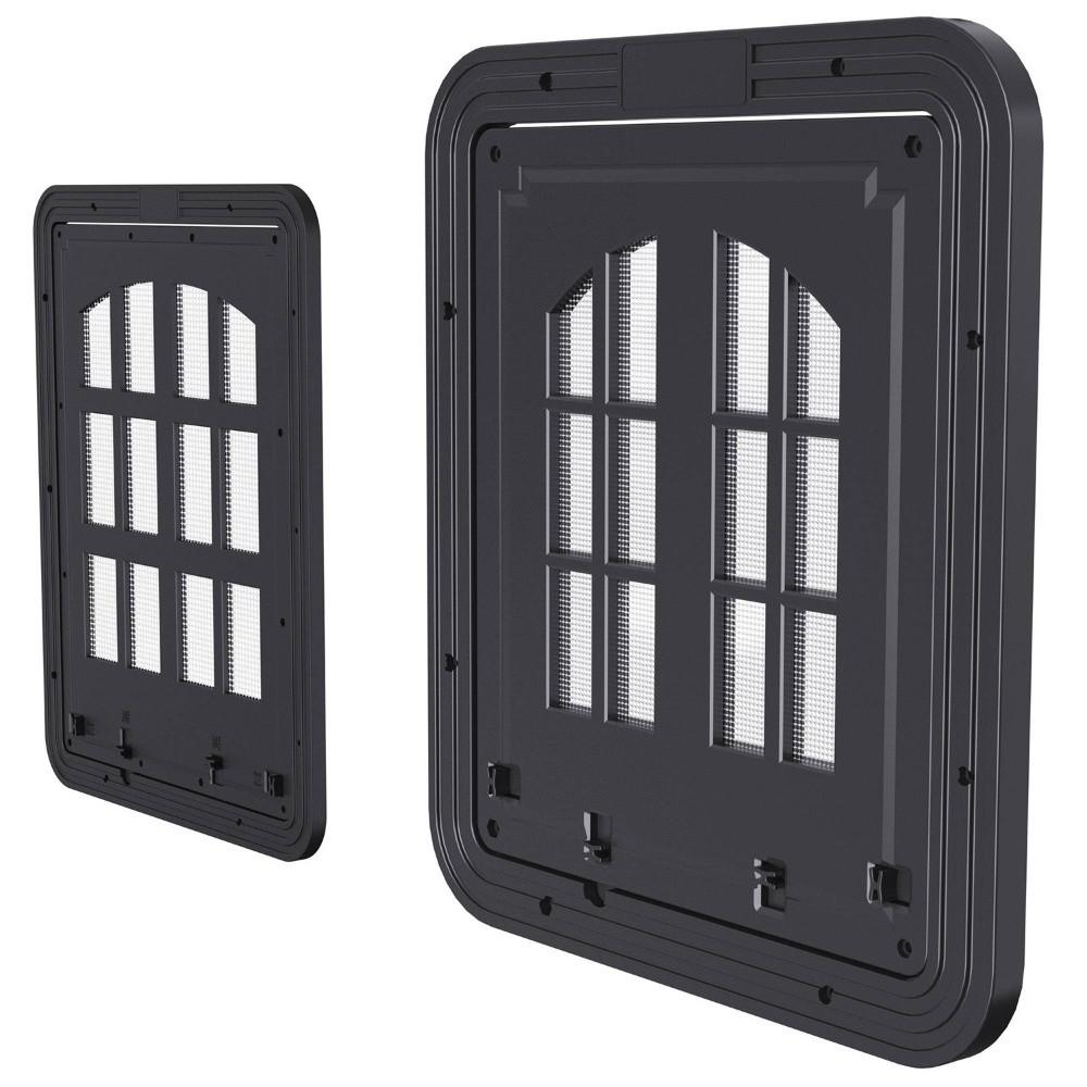 Self-Closing Pet Lockable Screen Door Reinforced Dog Sliding Door Screen Dog Screen Door  Balcony