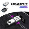 Мини-конвертер-адаптер для зарядки от Type-C к USB для автомобиля с логотипом Для Volkswagen Golf-5 6 7 Bora Jetta POLO MK6 Bora Passat B5 B6
