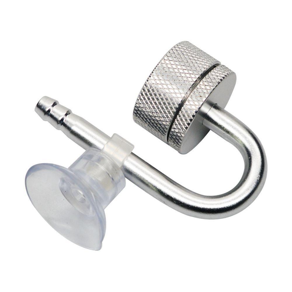 U-образный диффузор CO2 для аквариума, распылитель воздуха из алюминиевого сплава с присоской, долговечный распылитель углекислого газа