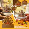 Thanksgiving Wooden Turkey Decoration Ornament
