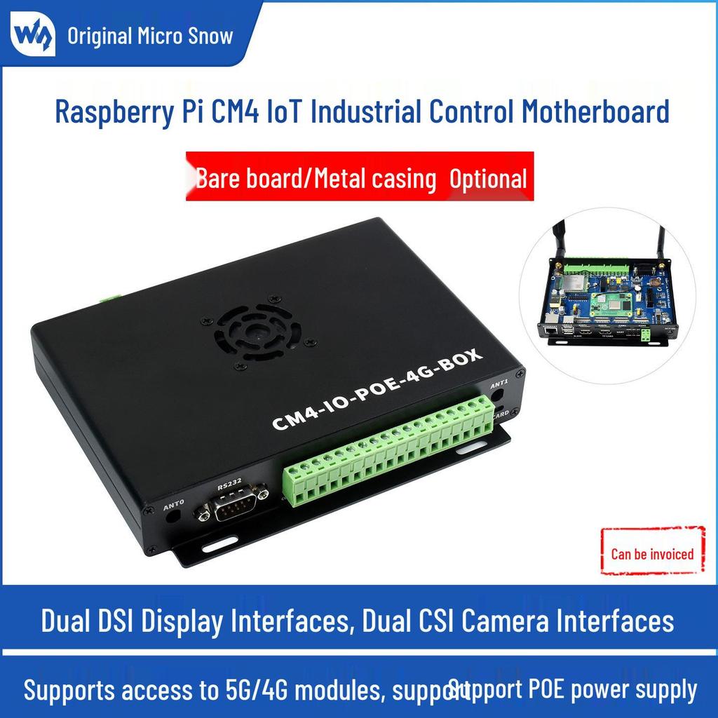 Raspberry Pi CM4 5G/4G IoT Industrial Control Motherboard.