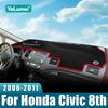 Накладка на панель приборов для Honda Civic 8-го поколения 2006 2007 2008 2009 2010 2011, коврик-тент от солнца на приборную панель, противоскользящая подкладка, аксессуары