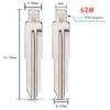 KEYYOU 10pcs Flip Key Blade For Mitsubishi Outlander Grandis ASX Pajero MIT11R #07 #15 #16 #23 #62 KD Car Remote Blank Key Blade