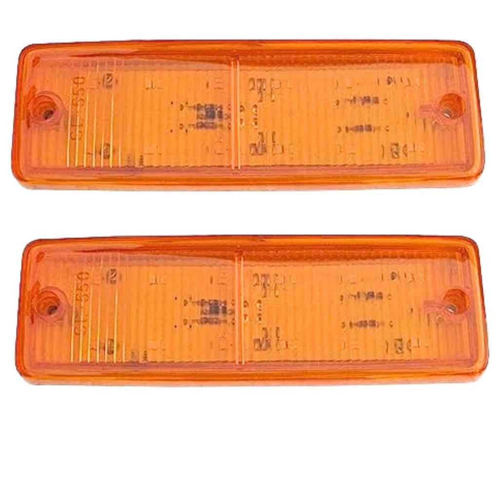 Amber Led Side Marker Light Trailer Rv Marker Rectangular Led/SMD Clearance Marker For Truck Trailer Rv Campervan Pickup Suv Shockproof Universal Fit