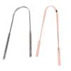 Oral Care Metal Tongue Scraper Bad Breath Treatment Oral Hygiene Maintaining Tongue Cleaner