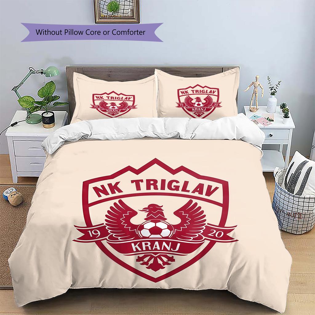 NK Triglav Kranj Pattern Bedding Quilt Set Home Decoration Gift (1 * duvet cover + 2 * pillowcase without core).xwn