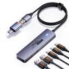 QUUGE USB 10 Гбит/с USB Gen 2 Хаб с 2 портами 2.0 и Питанием 10G Данные Двойной и Тонкий для USB Хаба с Адаптером A в комплекте Хаб, 3.2 Тип-C, Тип-A, USB-C