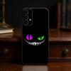Чехол для телефона C-Кот Чешир Крутой Глаз Алиса для Samsung S25,24,21,22,23,30,Ultra,20,Plus,Fe,Lite,Note Мягкий Черный Чехол