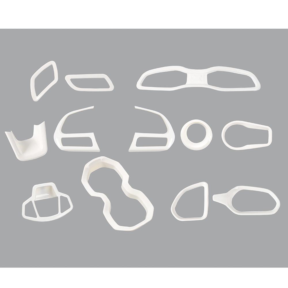 ABS Car Steering Wheel Headlight Switch Decoration Ring Central Air Vent Cover Stickers For Jeep Renegade 2017-2020 Car Exterior Accessories