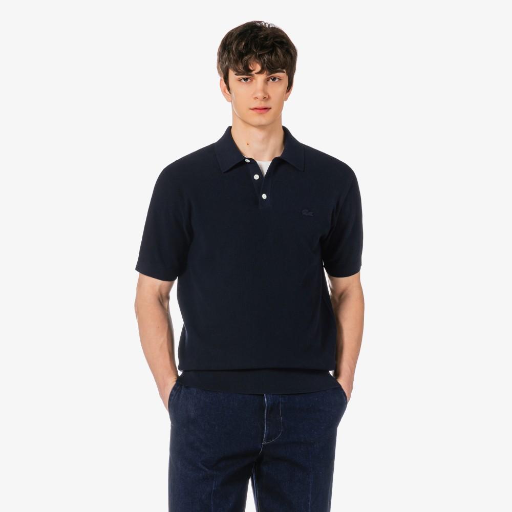 Lacoste Мужской свитер-поло с коротким рукавом из пике PH942E-56G