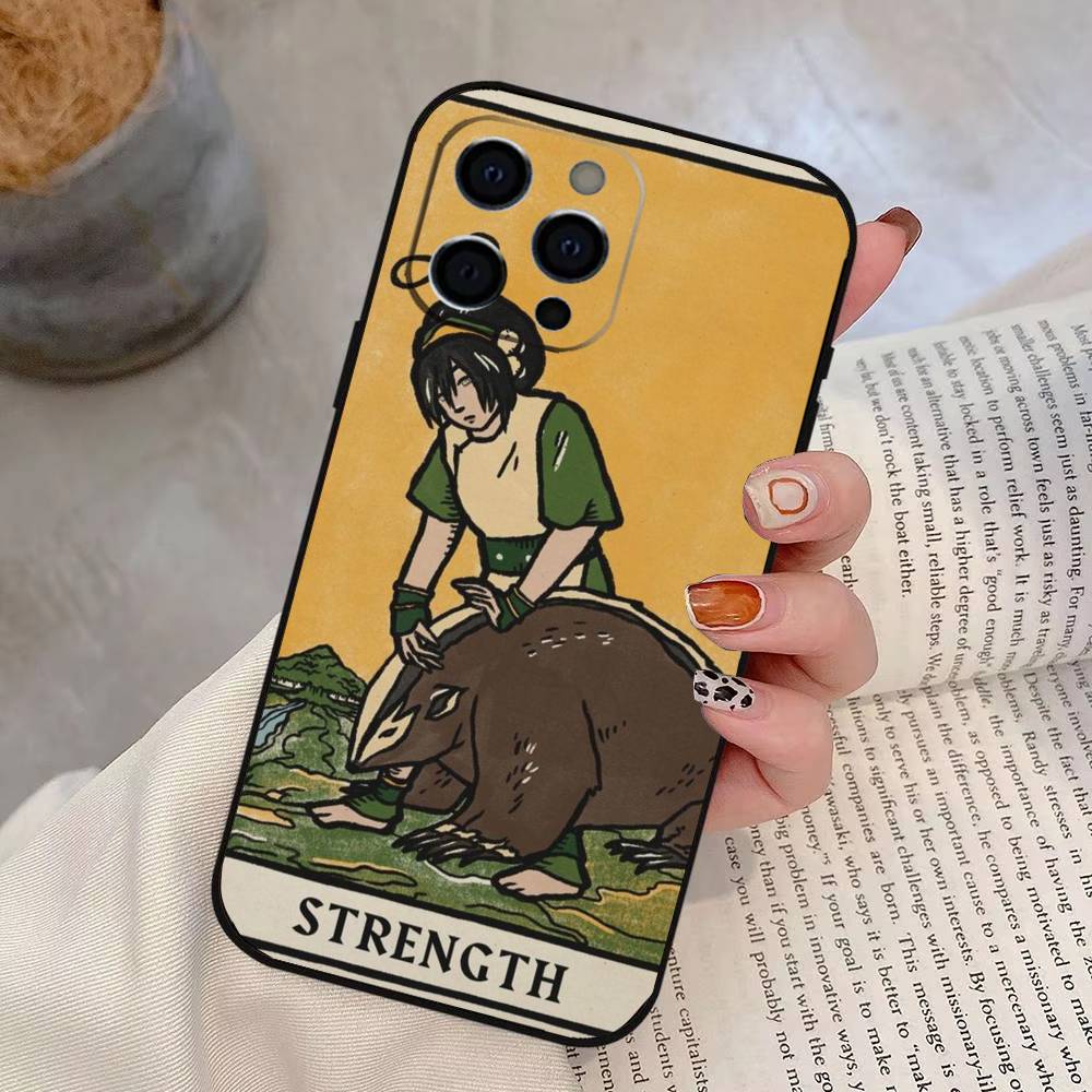 Чехол для телефона Tarot Аватар для iPhone 17, 16, 15, 14, 13, 12, 11 Plus, Pro Max, Другие Мягкий Черный Чехол