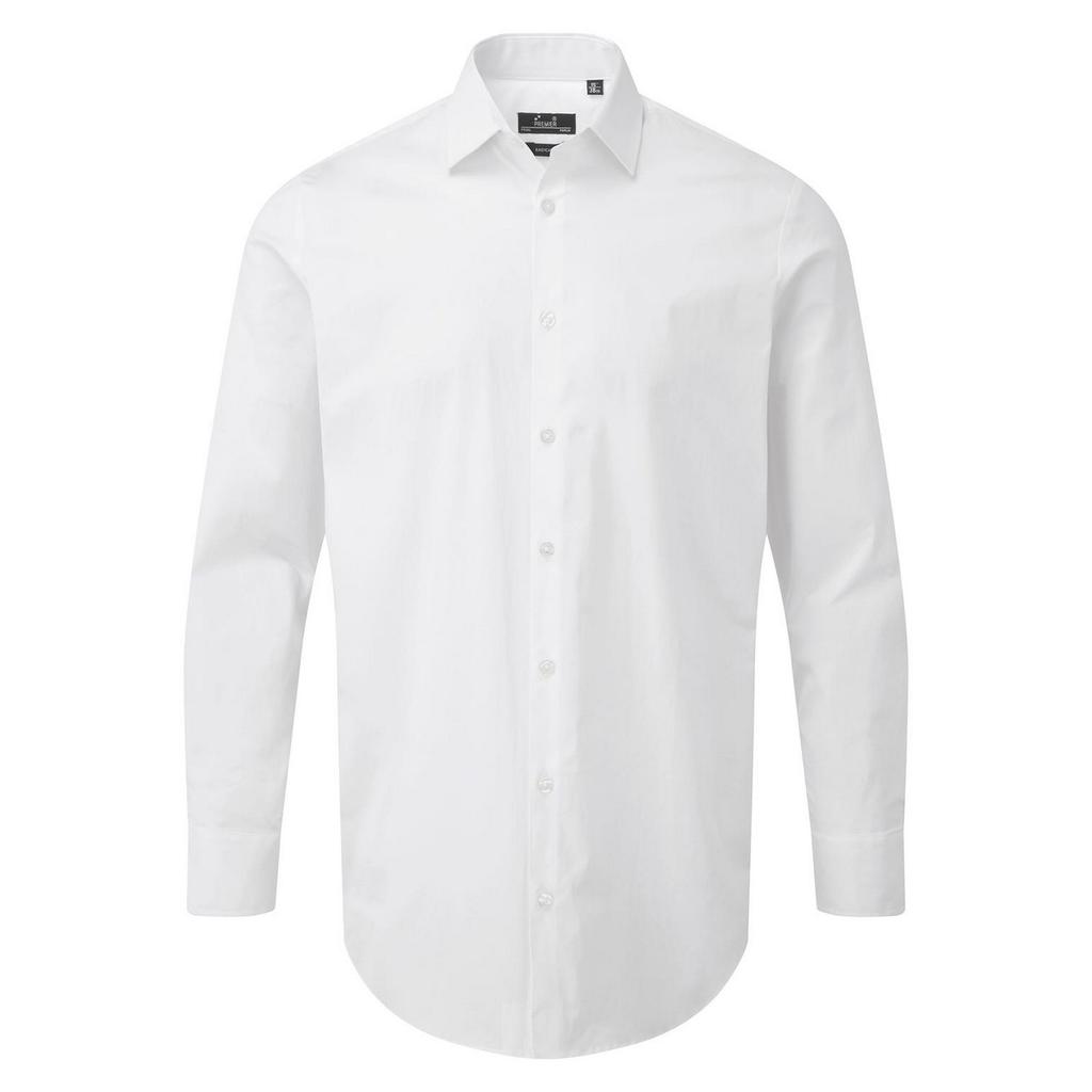 Premier Unisex Adult Poplin Stretch Long-Sleeved Shirt