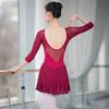 Ballet Leotards For Women Gymnastics Leotard Dance Leotard With Soft Mesh Skirt Cotton Ballroom Ballet Costume
