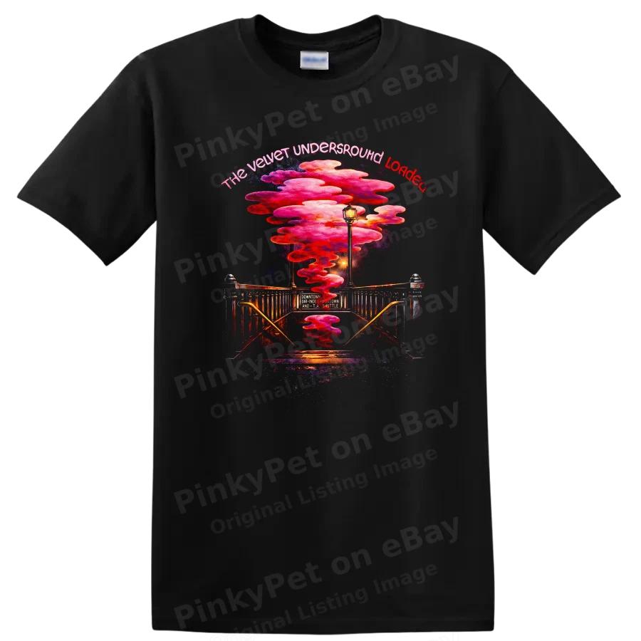 Vintage Classic Rock Album Art T Shirt Psychedelic Design Street Scene Tee