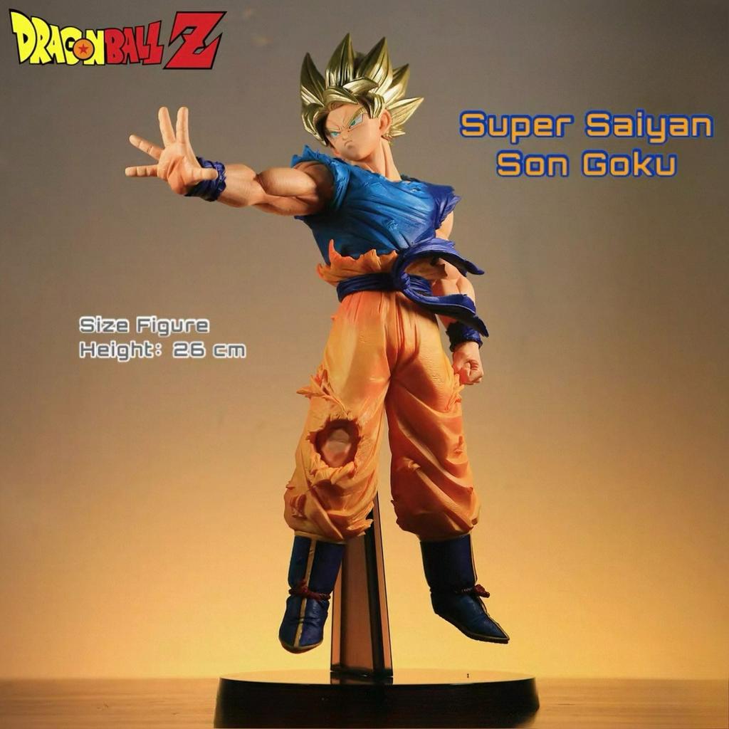 Аниме Dragon Ball Сон Гоку Супер Сайян Фигурка 25 см Гоку DBZ Фигурка Действия Модель Подарки Коллекционные Фигурки для Детей