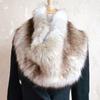 1PC Scarf Women Shawl Jackets Collar Neck Warmer Faux Fur Clothes Accessories Soft Fluffy