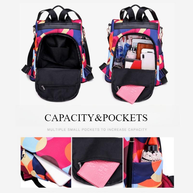 Дорожные сумки для женщин и отдыха на природе, модный многоцелевой женский рюкзак с подвеской в виде медведя, цветная напечатанная качественная сумка через плечо Oxford для матери