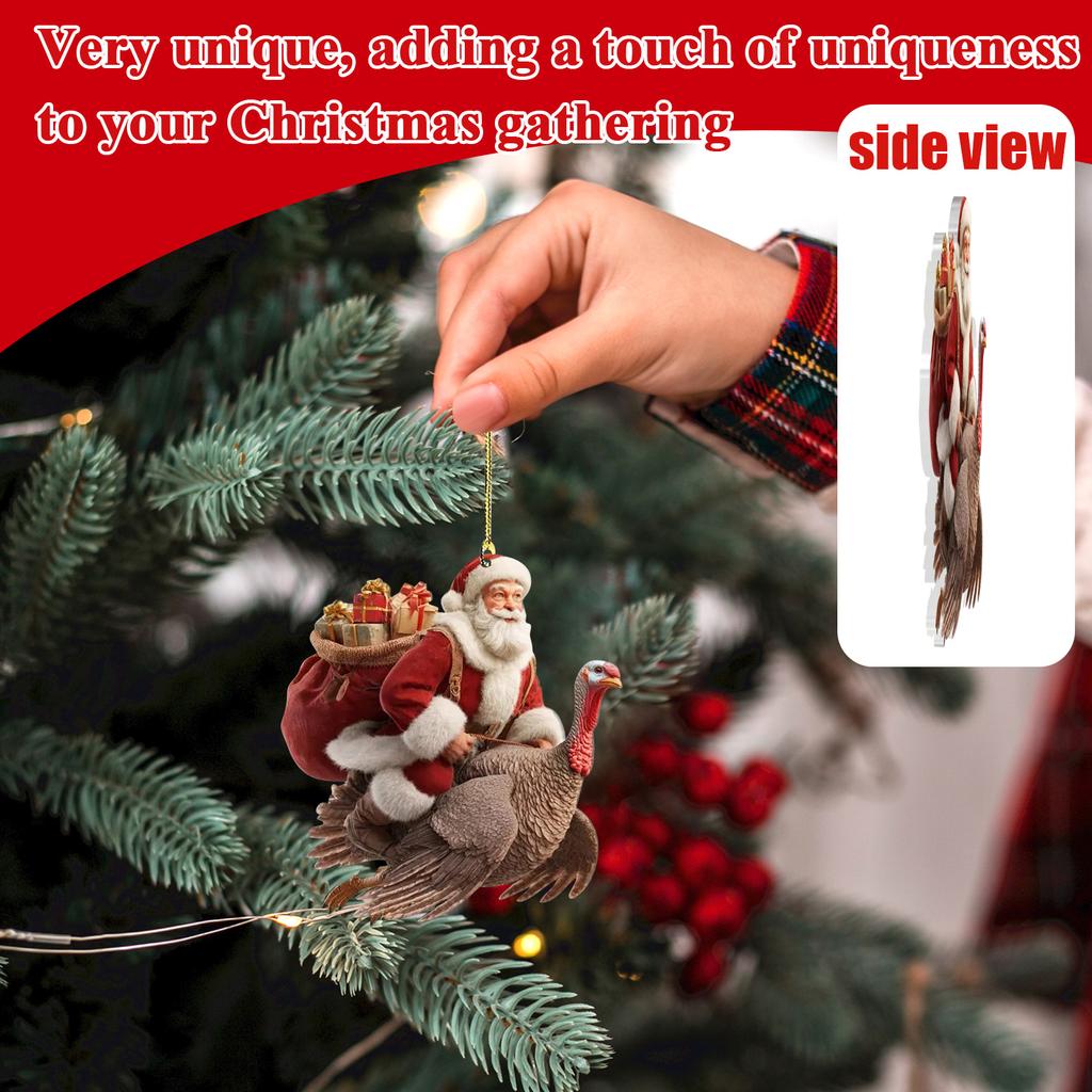 2D Рождественские украшения, Акриловая плоская елка, Домашний декор, Подвеска на елку