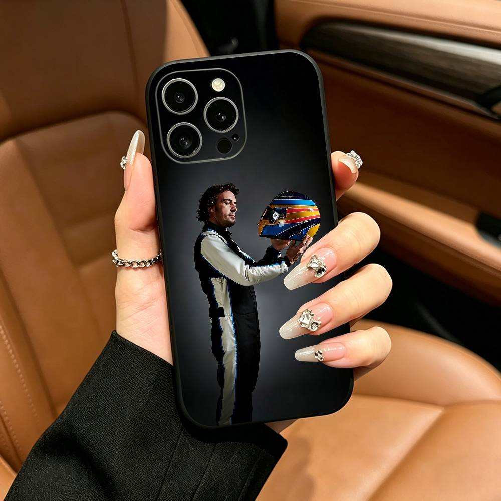 Испания- F-Фернандо A-Алонсо FA Чехол для телефона для iPhone 17,16,15,14,13,12,11 Pro Max,16/15/14Plus,XS Мягкий черный чехол