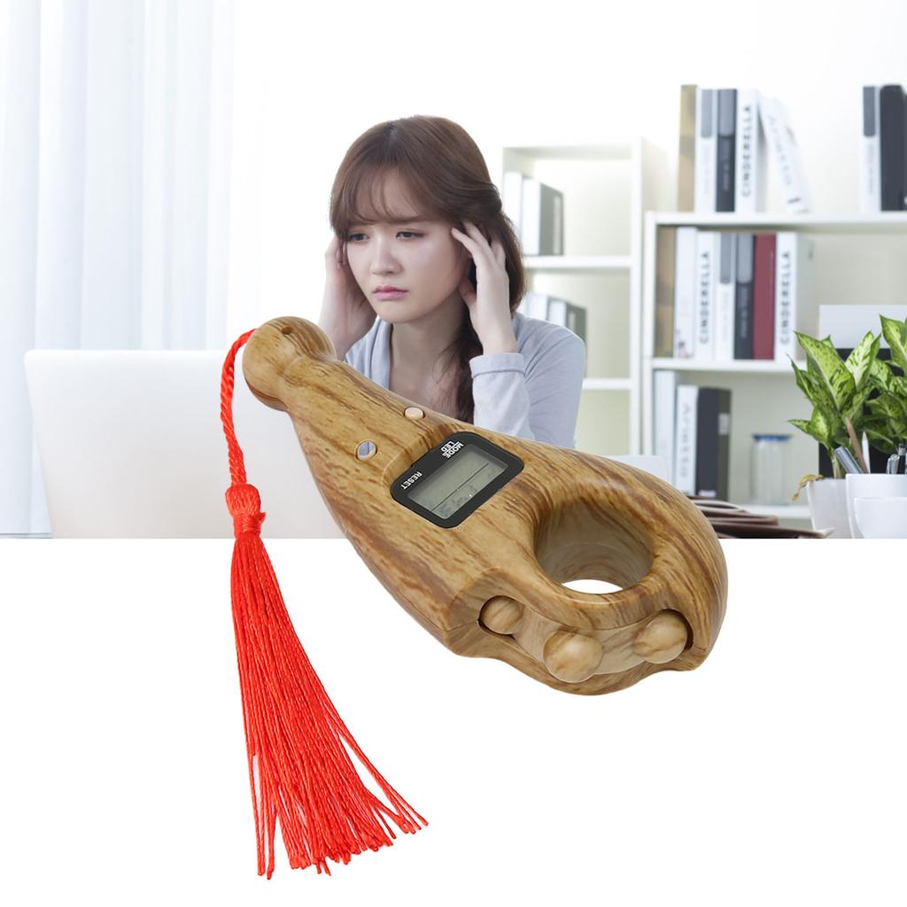 Digital Bds Counter with Tassel LCD Low Noise Resistant Digital Buddha Bds Counter for Meditation Finger Movement