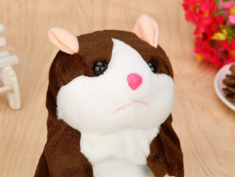 19 см очаровательны интересные говорящие пластинки хомяк мышь плюшевые детские игрушки