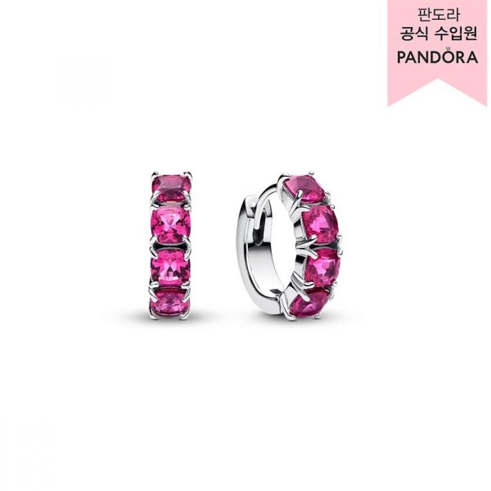 Pandora Pink Hoop Earrings 293851c02