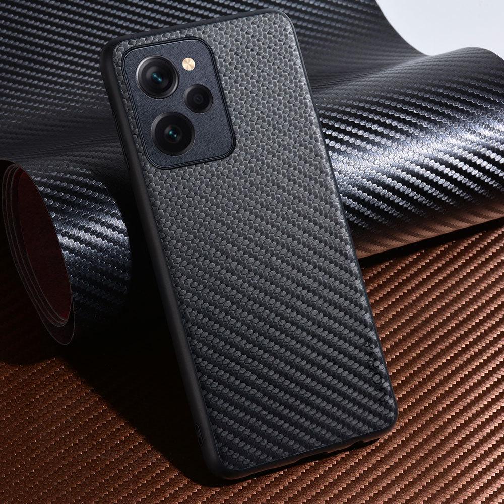 Carbon Fibre texture Phone Case for Poco X5 Pro F5 Pro Fashion Design Soft Back Cove Case Funda for Poco F5 Pro
