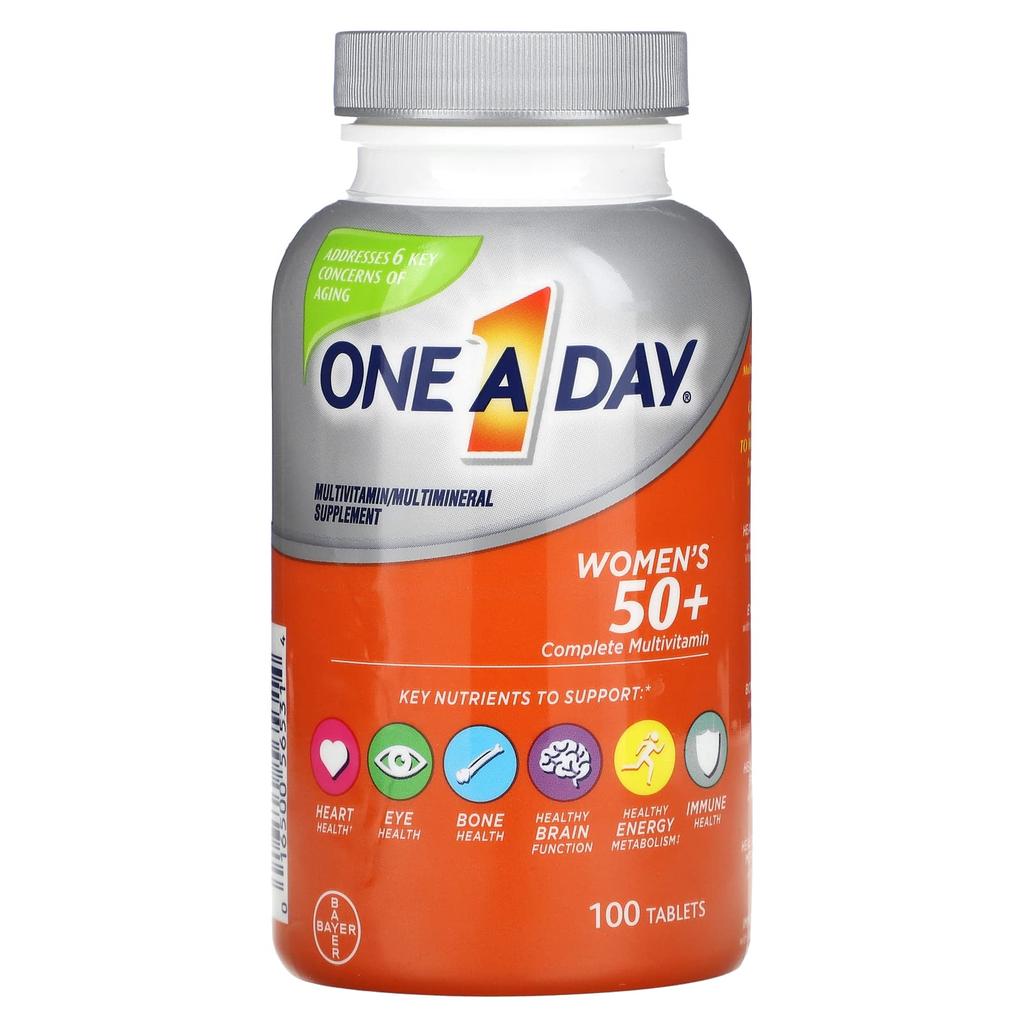 One-A-Day Complete Multivitamin for Women 50+, 100 Tablets