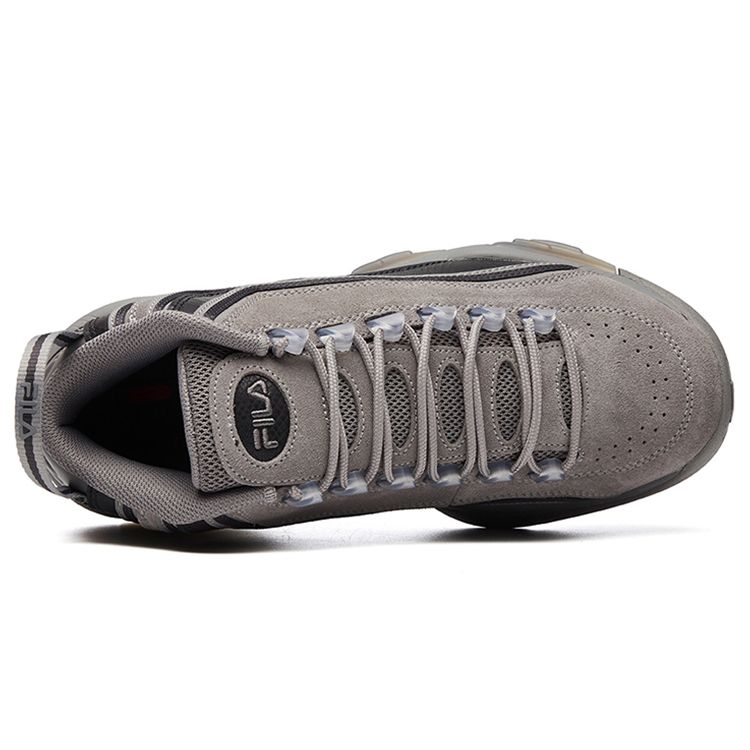 Fila Stack 2 Forward Ткань Синтетическая кожа Замша Универсальные Полувысокие Ретро Баскетбольные Кроссовки Мужские кроссовки Небесно-серый F12M111224FDS