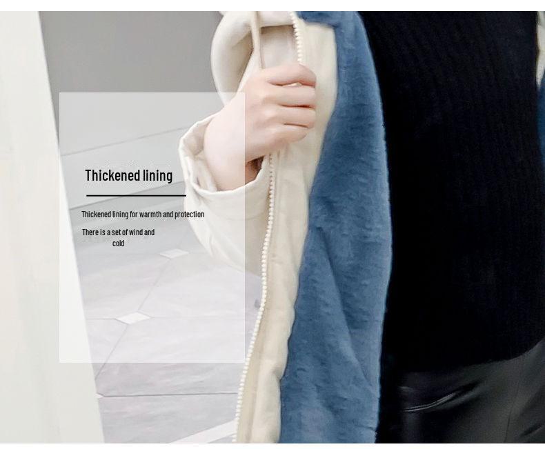 2021 Хлопковая парка в корейском стиле для девочек с бархатной подкладкой – осенне-зимнее пальто для детей