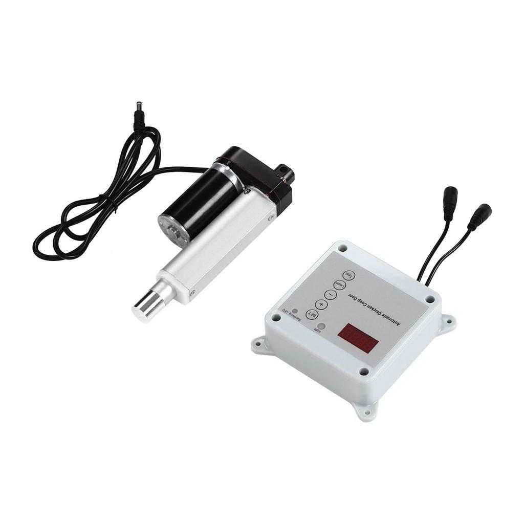 Timing Photosensitive Automatic Chicken Cage Door Opener and Closer Remote Control KitUS Plug