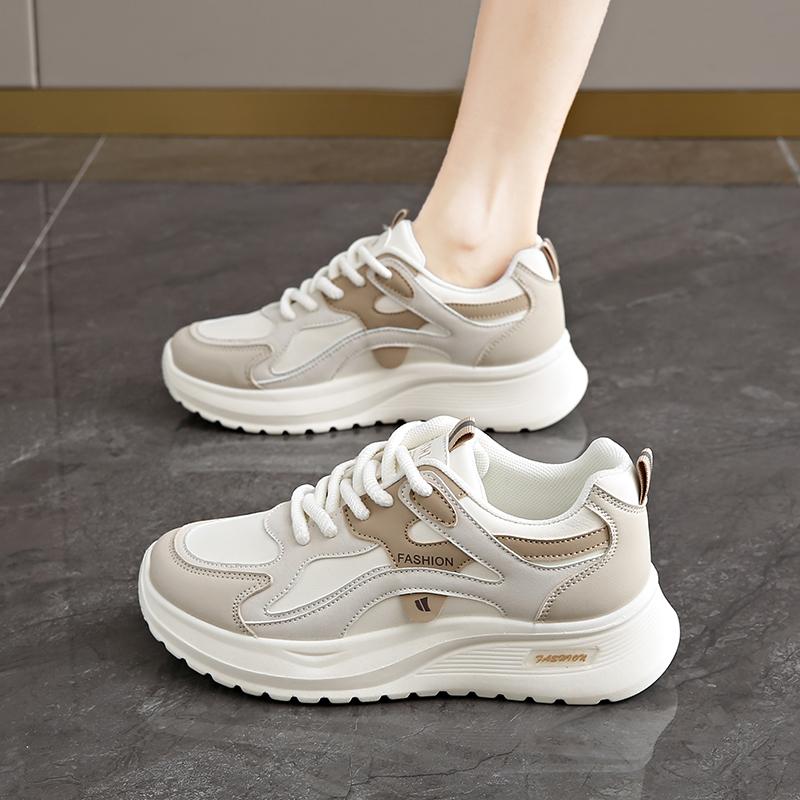 CRLAYDK Легкие массивные кроссовки для женщин на шнуровке, платформа, обувь для ходьбы, повседневные, для бега, женские, спортивные, кожаные, теннисные