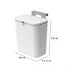 Контейнер для компоста, подвесной мусорный бак с крышкой, дверца кухонного шкафа под раковиной, настенный мусорный бак