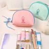 Color Blocking Cute Cosmetic Bag Large Capacity Travel Makeup Storage Bag Travel
