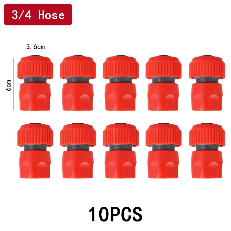 3/4" Garden Hose Quick Connector Water Pipe Car Wash Gun Joint Fittings - Durable Watering Pipe Accessories for Home Yard