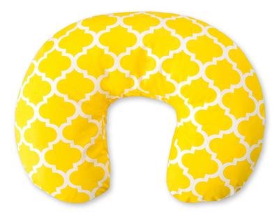 Bean Croissant Nursing Pillow + Removable Cover - Morocco Yellow