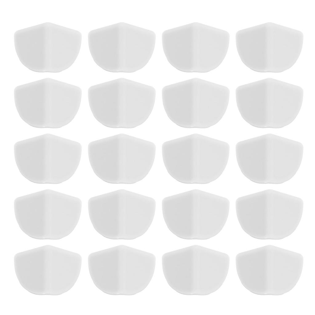 20pcs Desk Corner Protector Safety Silicone Baby Proof Corner Protector for Furniture Pure White