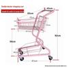 Foldable Metal Shopping Cart with Stair Climbing