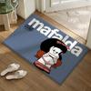 Cute Cartoon Mafalda Floor Mat Soft Flannel Non-Slip Door Mat - Thickened Rug for Living Room Home Decor