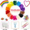 Набор резинок для плетения 600 шт./уп. 14 цветов, набор для изготовления браслетов для детей, плетение, DIY, рукоделие, подарок с игрушками
