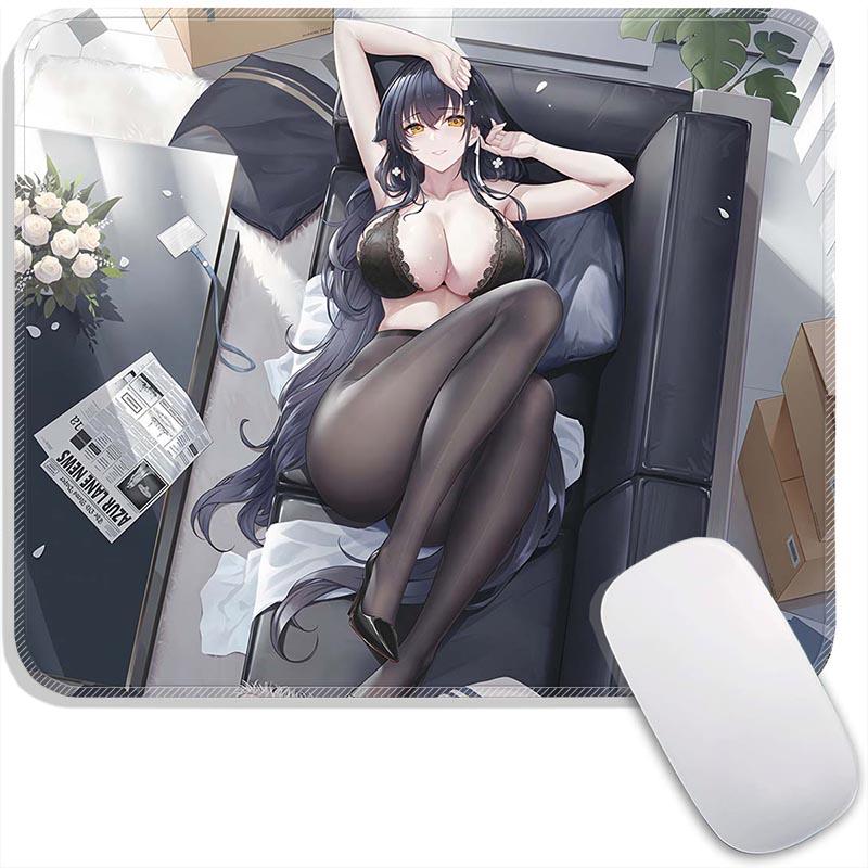 Стандартная игровая поверхность для мыши Аниме Azur Lane Ульрих Эльзас Азума Маленькая игровая поверхность для мыши Дорожная подкладка для мыши Плимут Нескользящие офисные коврики для мыши