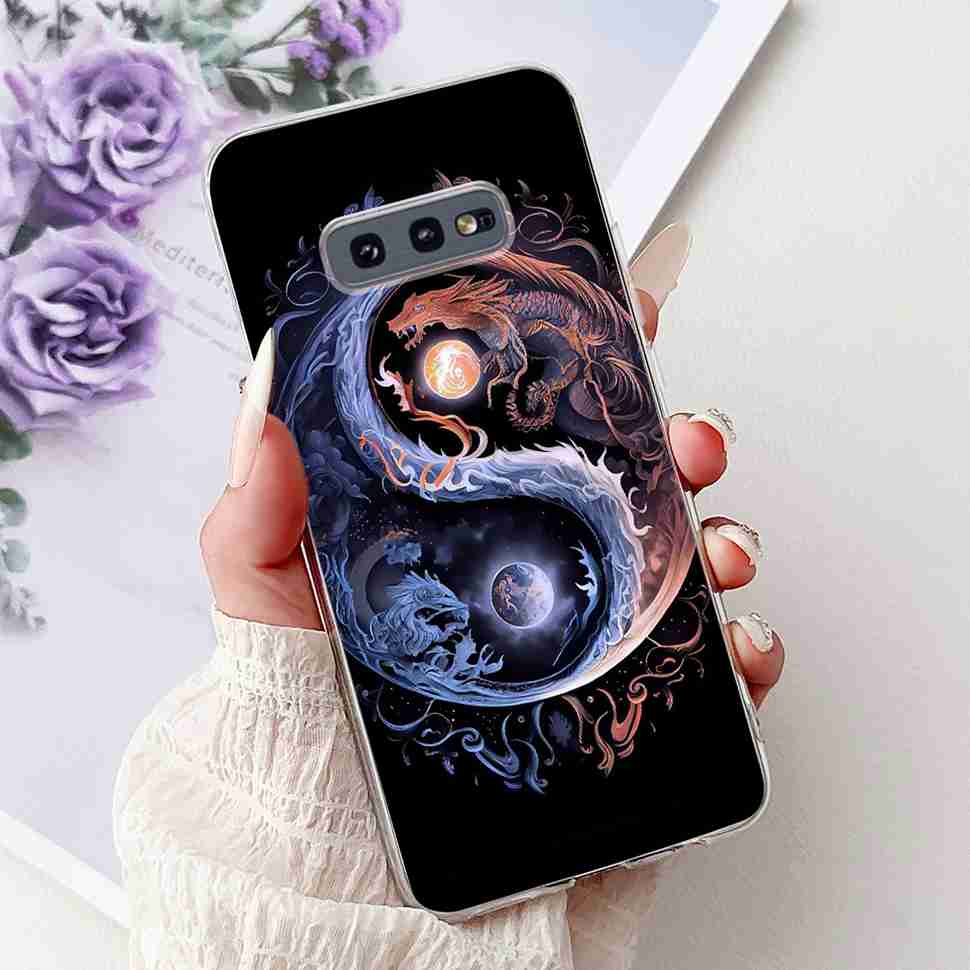 For Samsung Galaxy S10e SM-G970 Case Fashion Painted Flowers Soft Silicone TPU Cover For Samsung S10e S10E SM-G970F 5.8" Bumper
