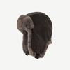 Men Winter Trapper Aviator Trooper Earflap Warm Russian PU Leather Plush Ski Hat Bomber Cap Russian Warm Ear Protectors Hats