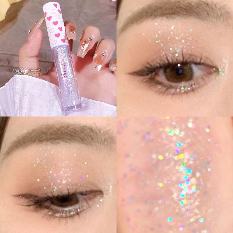 Liquid Eyeshadow Pearl Glitter Brightening Waterproof Glossy Silkworm Single Colour Eyeshadow Liquid Highlight Makeup