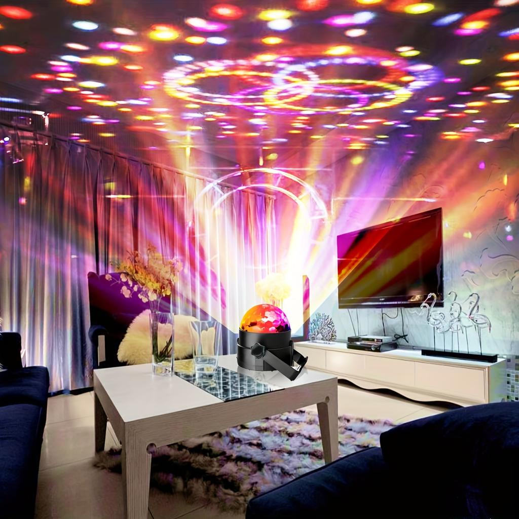 Светодиодный цветной стробоскоп RGB с пультом ДУ Сценический диско-свет Вращающийся стробоскоп для дома, комнаты, вечеринок, дня рождения, свадьбы, бара, шоу-лампа